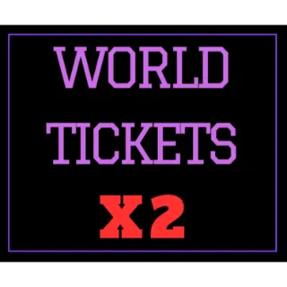 x2 World Tickets - Type Soul