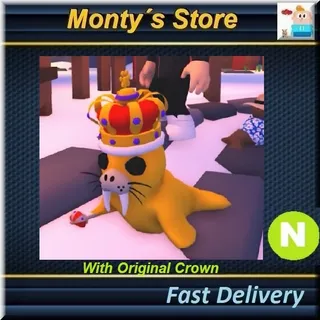 Neon Golden Walrus  + Original Crown
