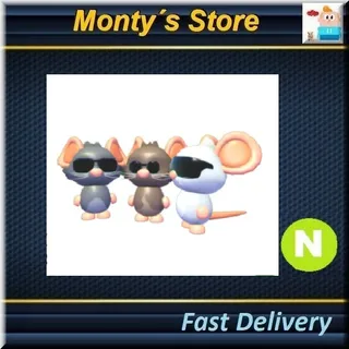 Neon Three Blind Mice