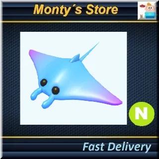 Neon Manta Ray