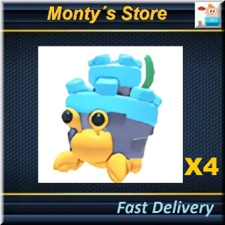 Castle Hermit Crab x4