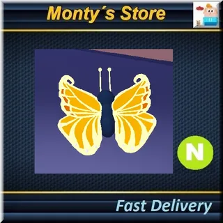 Neon Orange Butterfly