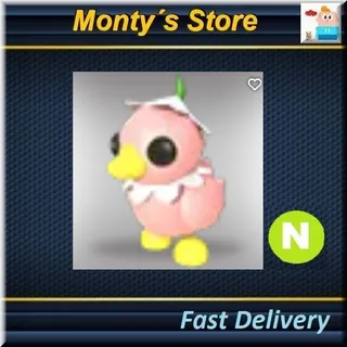 Neon Flower Power Duckling