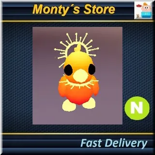 Neon Sunrise Duckling