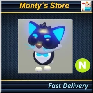 Neon Tuxedo Cat