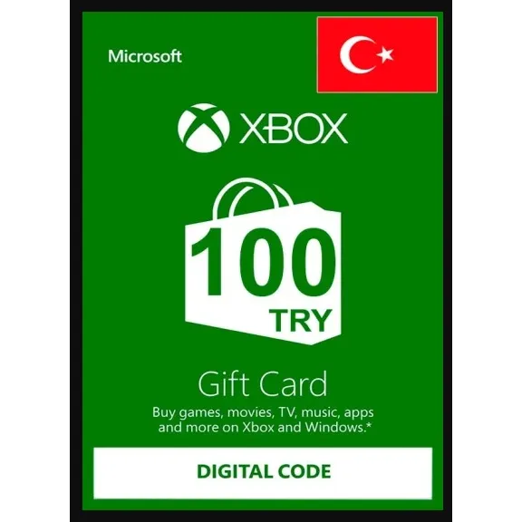 100 TL (100 TRY) Xbox Gift Card - Xbox Gift Card Gift Cards - Gameflip