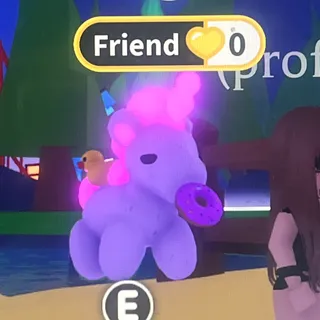 Adopt Me Neon Balloon Unicorn Exotic