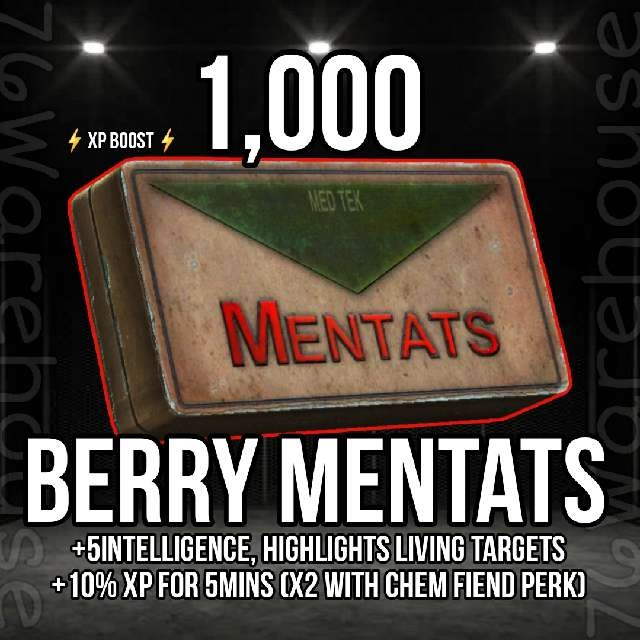 Berry Mentats - Fallout 76 Game Items - Gameflip