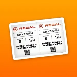 2 Regal Tickets: Any Movie (4DX, 4DX 3D)