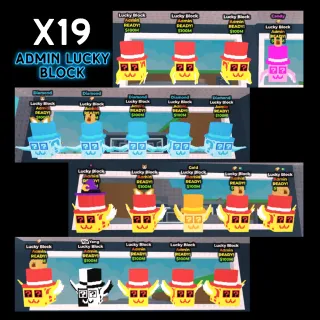 x19 Admin Lucky Block Bundle
