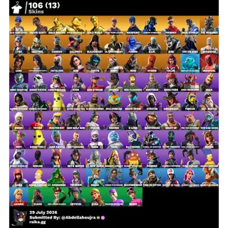[PC] [XBOX] [PSN] 106 skins | Travis Scott | Deadpool | Gold Midas | Gold Meowscles | Gold Brutus | The Prisoner | The Ice King