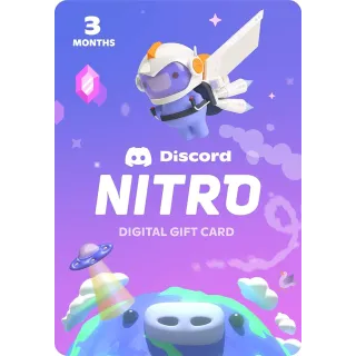 Discord Nitro 3 Months + 2 Boosts | INSTANT DELIVERY