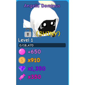 Pet Shiny Angelic Dominu Bgs In Game Items Gameflip