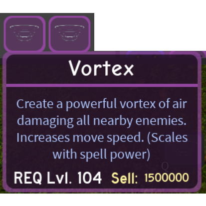 Other 2x Vortex Spells Dq In Game Items Gameflip - roblox all spells in dungeon quest