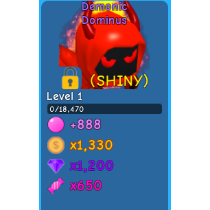 Pet Shiny Demonic Dominu Bgs In Game Items Gameflip - roblox dominus egg