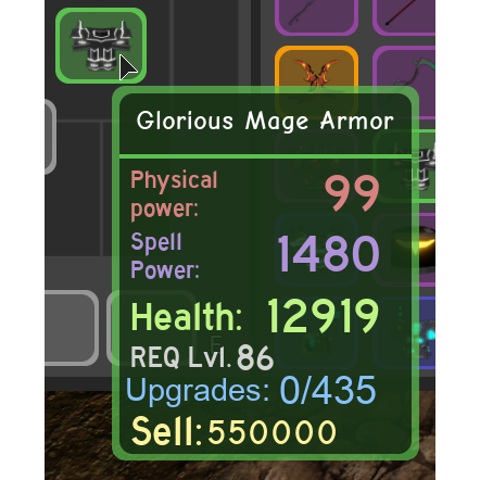 Other Glorious Mage Armor Dq In Game Items Gameflip - dq image roblox