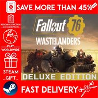 Fallout 76: Wastelanders Deluxe Edition (STEAM GIFT) 🎁🎁🎁 (get a bonus game 🎮 and a discount 💵 for the next purchase)