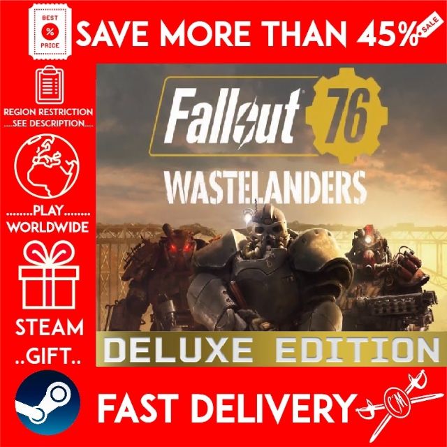 Fallout 76: Wastelanders Deluxe Edition (Steam Gift) 🎁🎁🎁 (Get A Bonus Game 🎮 And A Discount 💵 F ...