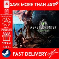 MONSTER HUNTER: WORLD (STEAM GIFT)🎁🎁🎁 (get a bonus game 🎮 and a discount 💵 for the next purchase)