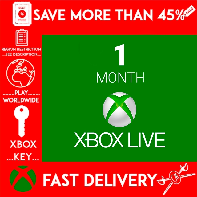 Xbox Live Gold 1 Month (GLOBAL) - Xbox Live Gold Gift Cards - Gameflip - How Much Is 1 Month Of Xbox Live