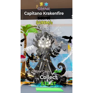 Fortnite Steal The Brainrot Capitano Krakenfire 