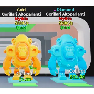 Fortnite Steal The Brainrot Gorillari Altoparlanti Bundle x2