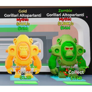 Fortnite Steal The Brainrot Gorillari Altoparlanti Bundle x2