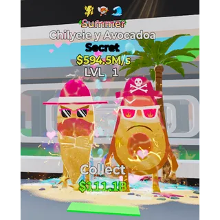 Fortnite Steal The Brainrot Chilyeie y Avocadoa 