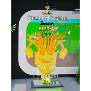 Gold Spaghetti Tualetti 