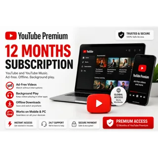 YouTube Premium Subscription 12 Months | Global