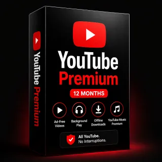 YouTube Premium 12 Months Global | No Ads | Fast Access
