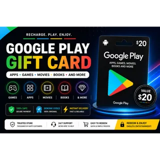 $20.00 USD Google Play