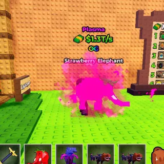 PLASMA Strawberry Elepant 1.3T/s - Kick A Lucky Block