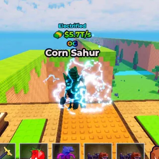 ELECTRIFIED Corn Sahur 5.7T/s - Kick A Lucky Block