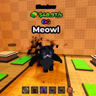 SHADOW Meowl 48.9T/s (Max Lvl) - Kick A Lucky Block