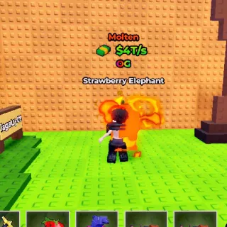 MOLTEN Strawberry Elephant 4T/s - Kick A Lucky Block