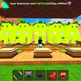 5x RADIOACTIVE Strawberry Elephant 49.8T/s (Max Lvl) - Kick A Lucky Block