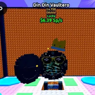 LUCKY Din Din Vaultero 6.39 Sp/s ( Max Lvl) - Escape Tsunami For Brainrots