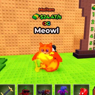MOLTEN Meowl 24.4T/s (Max Lvl) - Kick A Lucky Block