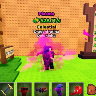 PLASMA Dragonfruitina Dolphinita 28.1T/s (Max Lvl) - Kick A Lucky Block