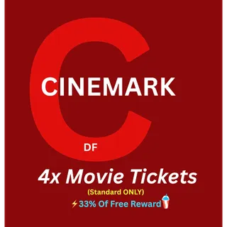 4x Cinemark Tickets