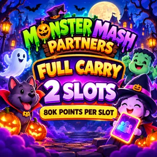 Monopoly GO Monster Mash Partners | Full Carry 80K | 2 Slot | Pre-Order