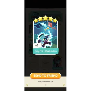 Monopoly GO 5 Star - [Set20-5 Key To Happiness]