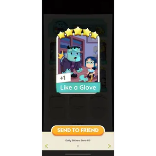 Monopoly GO 5 Star - [Set20-6 Like a Glove]
