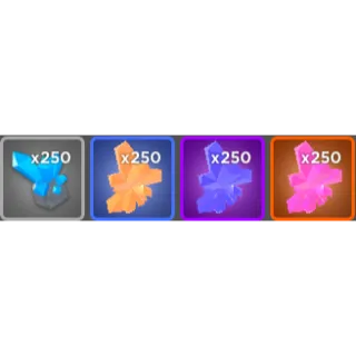250x of each upgrade stone