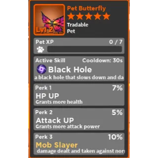 Black Butterfly - Perfect Stats