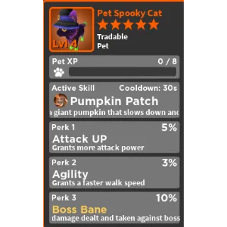 Spooky Cat - Pumpkin Patch