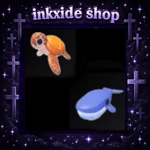 Sea Turtle + Blue Whale