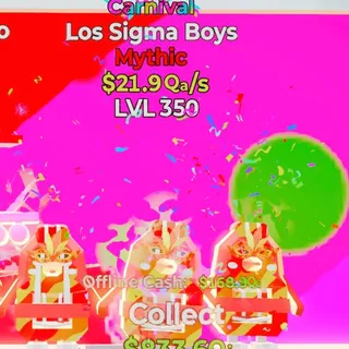 Steal the brainrot Los sigma boys 