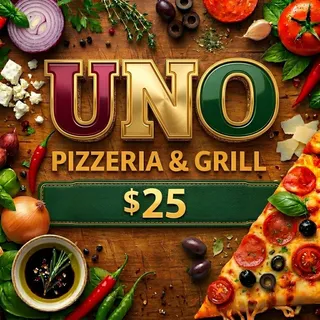 $25.00 USD UNO PIZZA GIFT CARD